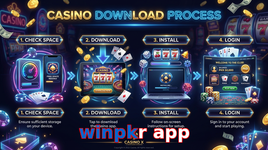 Game list for Winpkr App download section